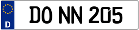 Trailer License Plate